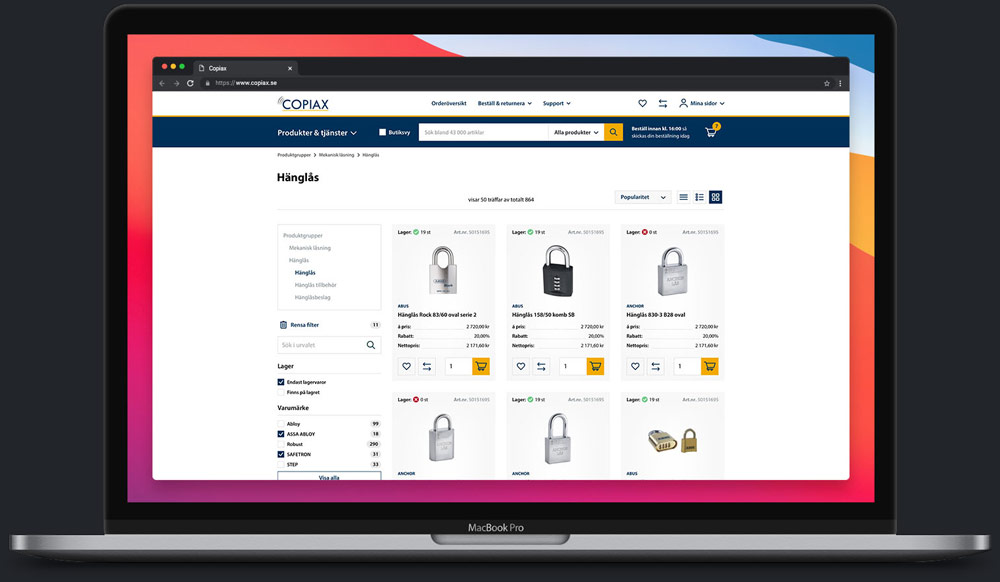E-handel integrerad med affärssystem - Copiax - Limetta Digitalbyrå