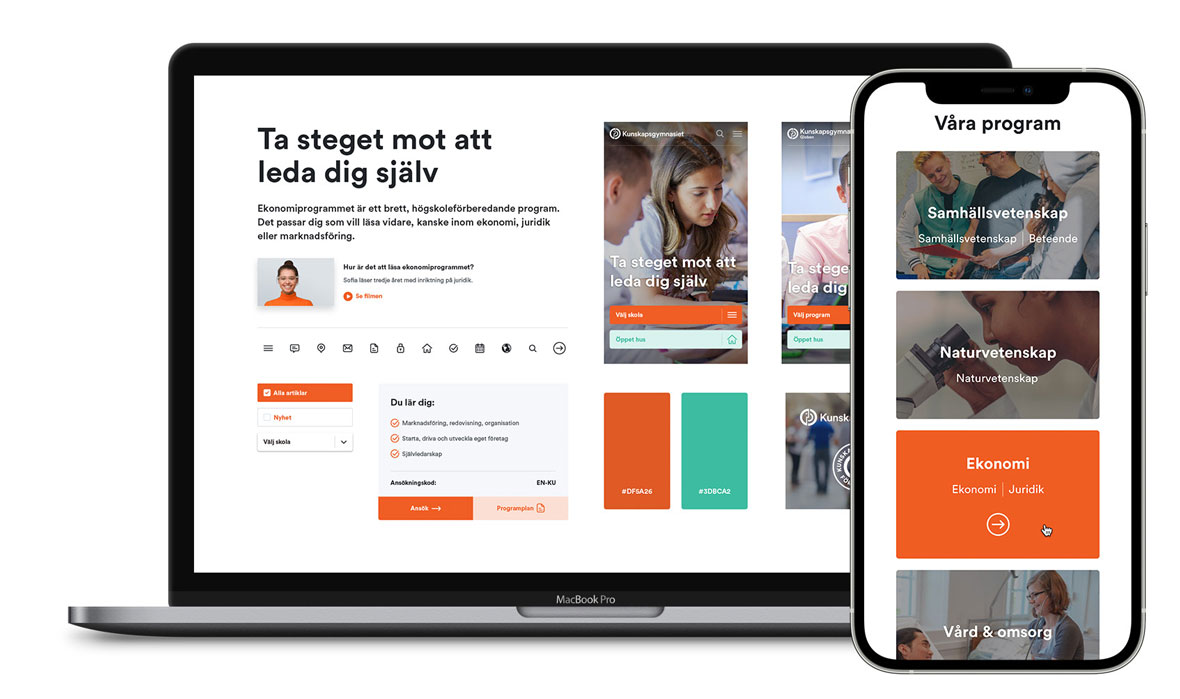 Resultatet - en modern, visuell och användarvänlig webbplats - Limetta Digitalbyrå