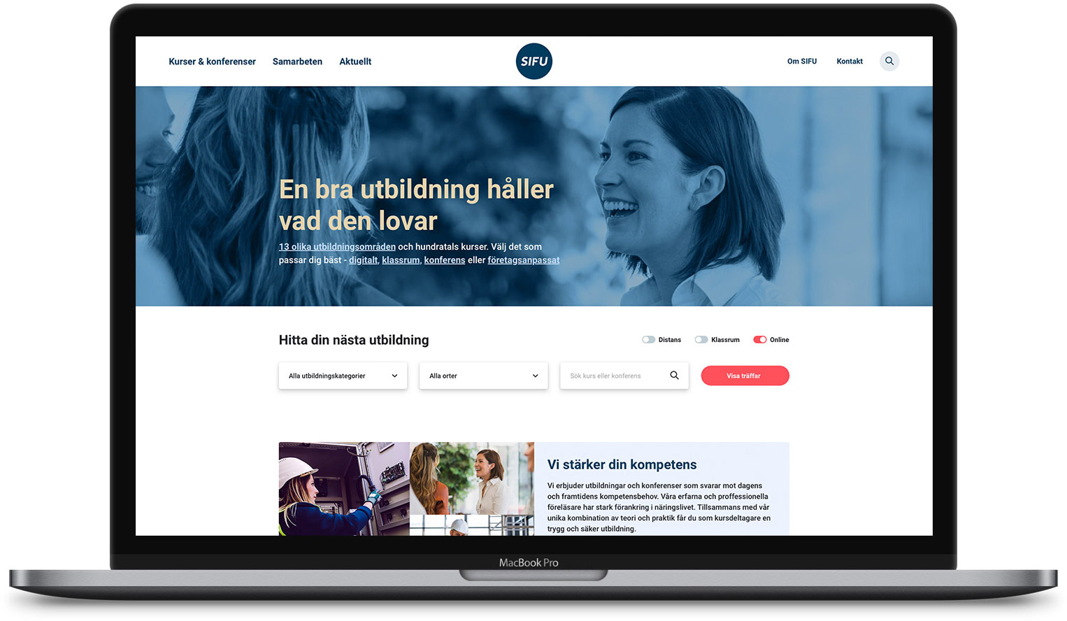 Modern och strömlinjeformad webbplats - Limetta Digitalbyrå