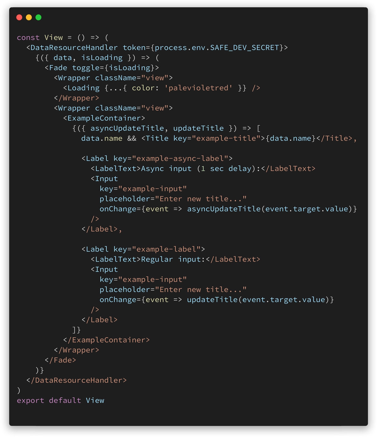 React javascript-ramverk kodexempel - Limetta Digitalbyrå