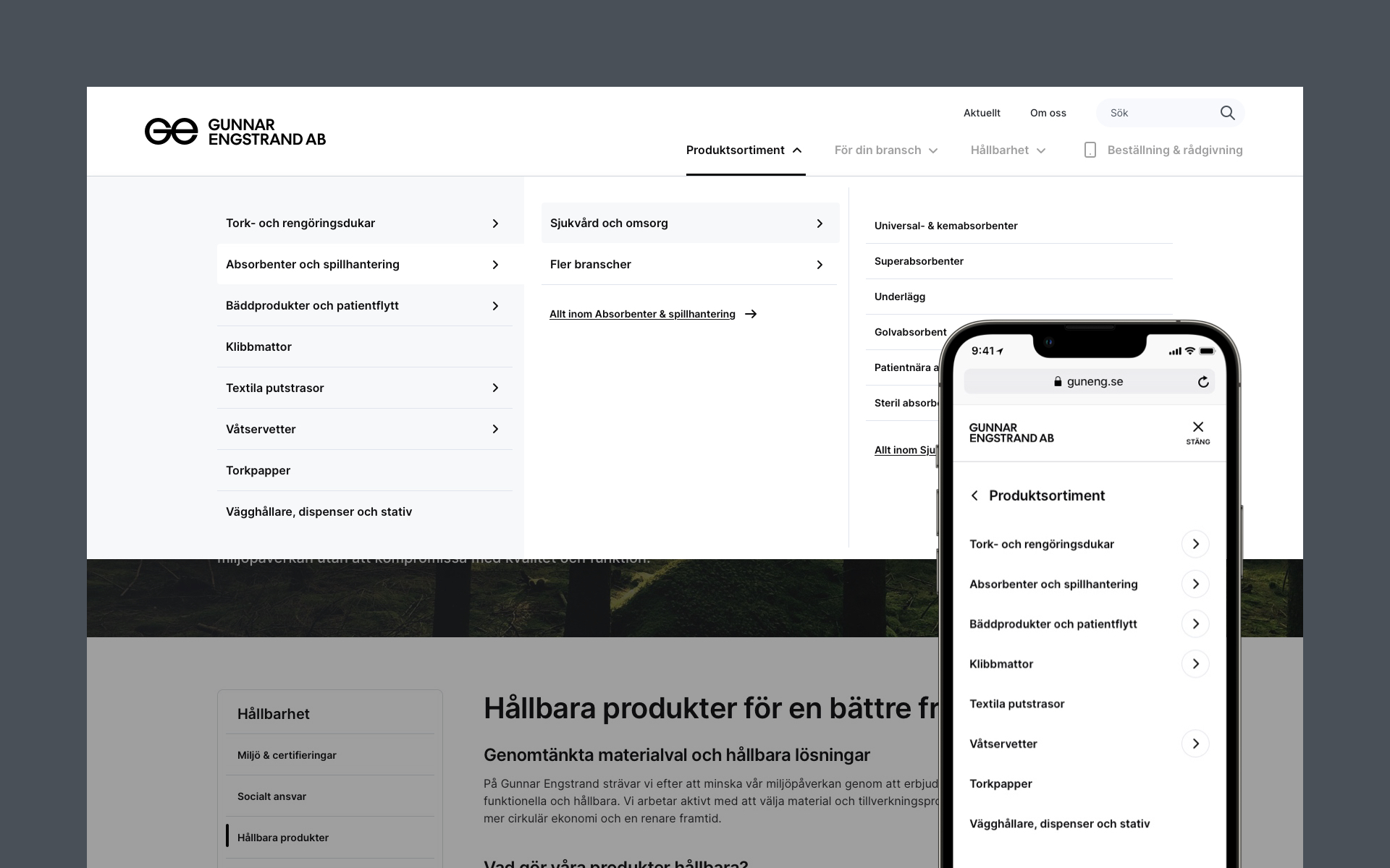 En ny kraftfull sökfunktion gör det möjligt att snabbt hitta rätt produkt