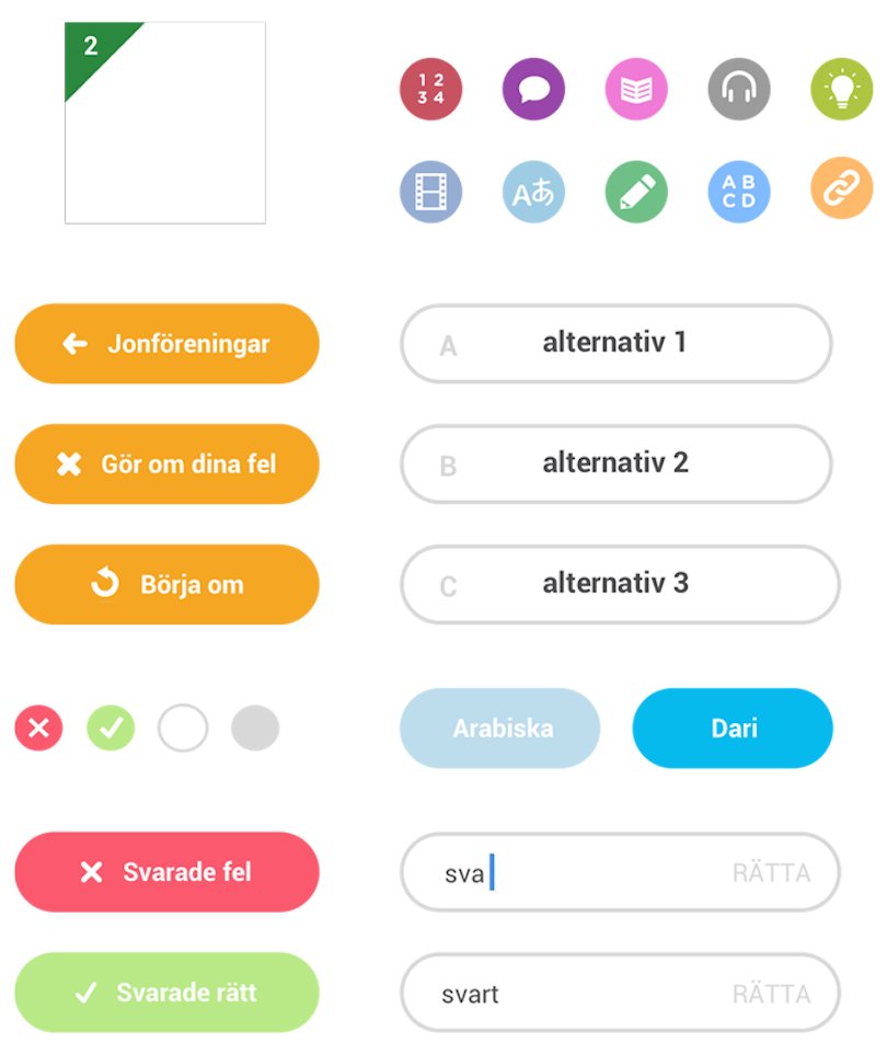 Liber Web apps, design style, Limetta