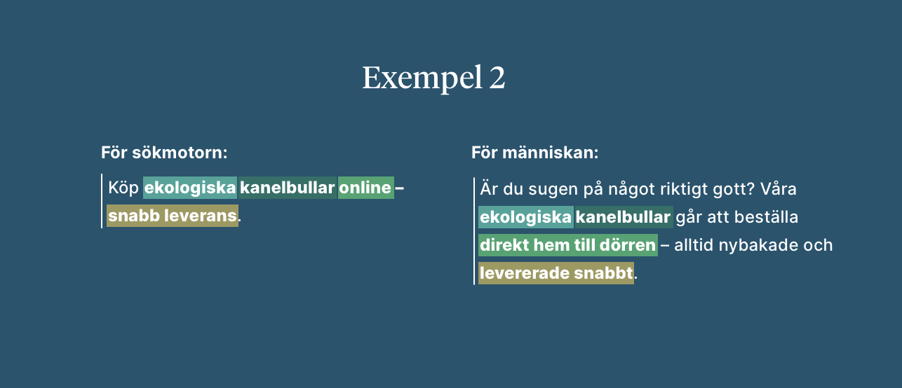 SEO text - tydligt och SEO-vänligt