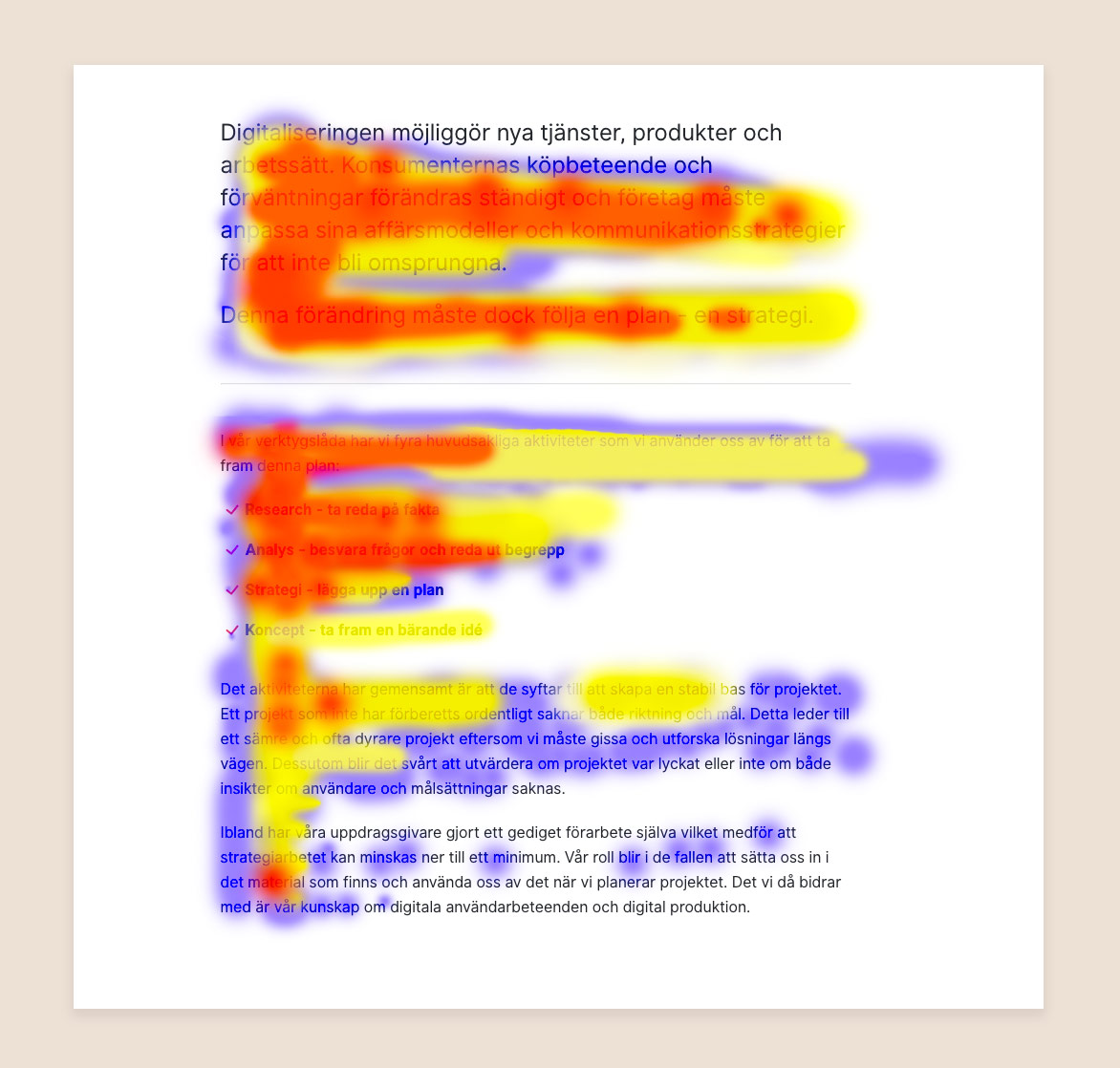 Designmyt 4: Dina användare läser allt på webben. Användare skannar av webbsidor i hög utsträckning - Limetta Digitalbyrå