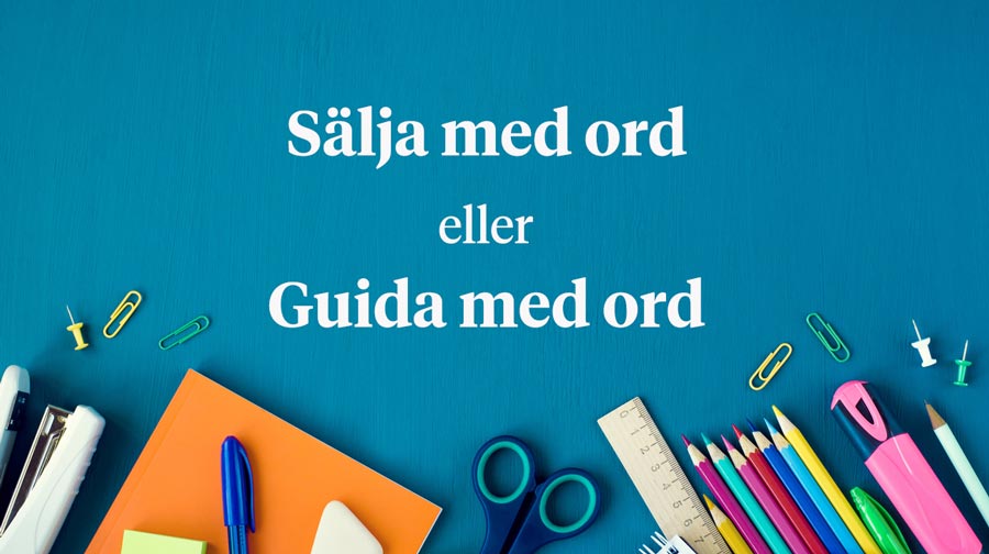 Copywriting - sälja med ord -- UX writing - guida med ord - Limetta Digitalbyrå