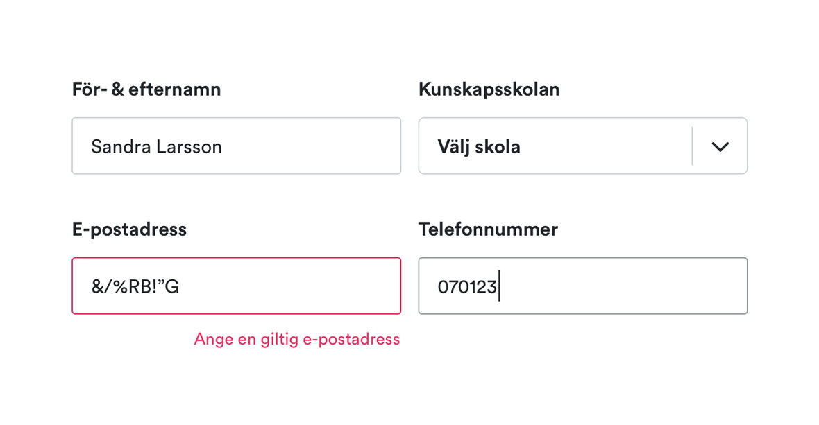 Digital tillgänglighet - Läsbarhet och validering i formulär  - Limetta Digitalbyrå