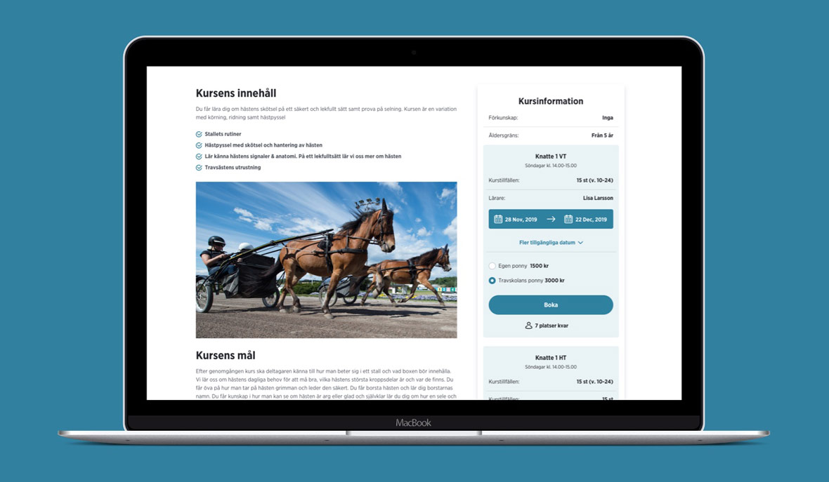 Travskola.se - en modern och användarvänlig webbplats - Limetta Digitalbyrå