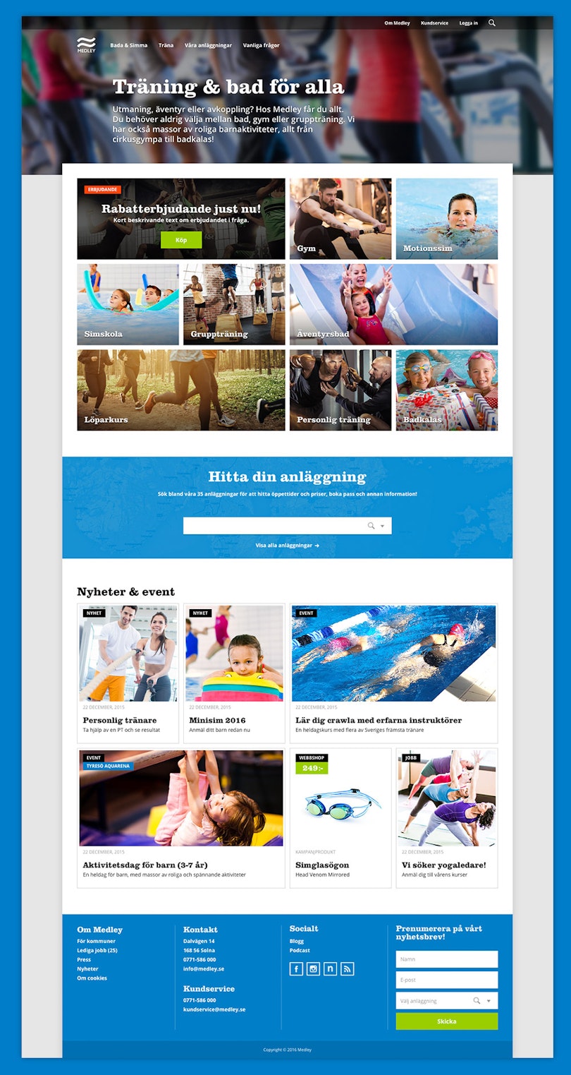 Medley med nytt digitalt koncept, ny UX och design i Umbraco, Limetta