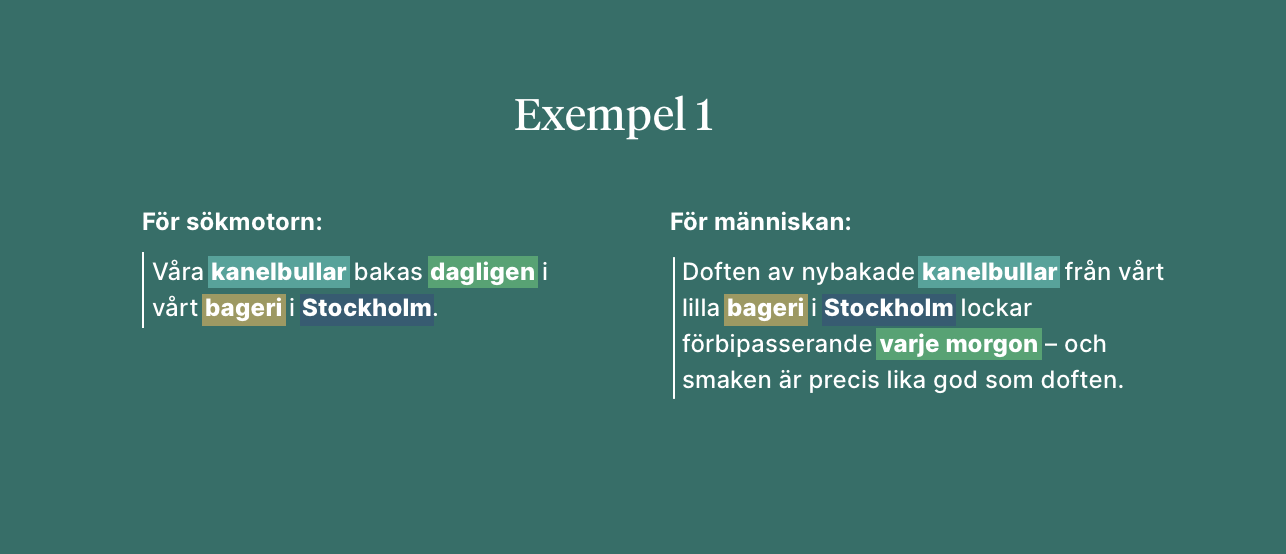 SEO text - engagerande men med nyckelord