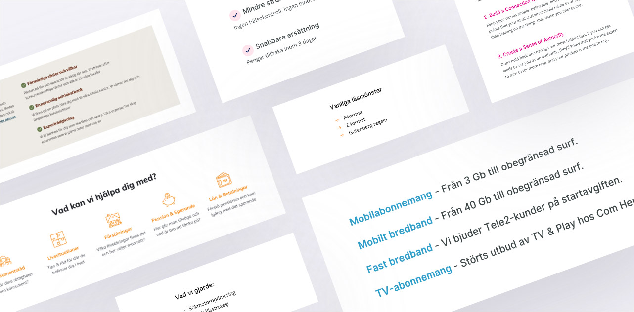 Skapa konverterande listor på webben - så gör du - Limetta Digitalbyrå