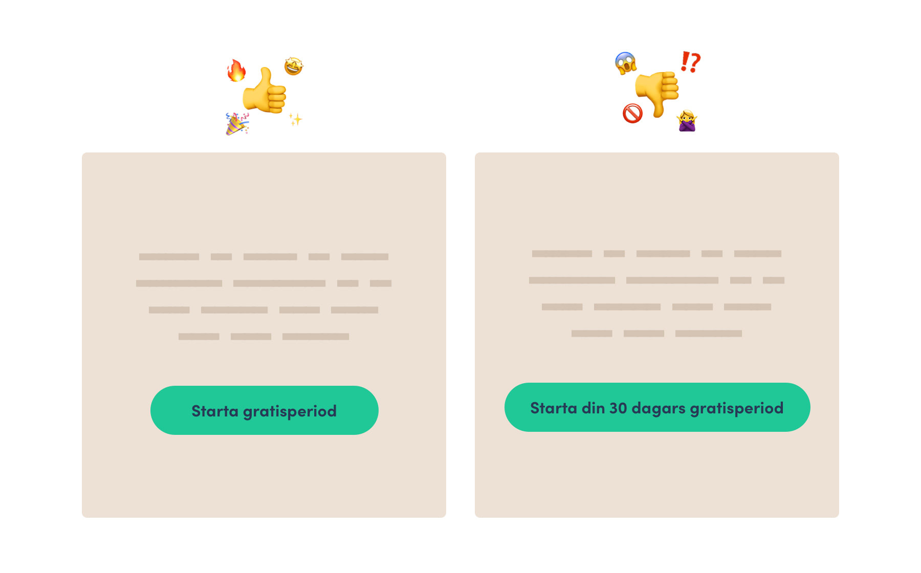Tydliga CTA, Call To Actions - UX och design-principer