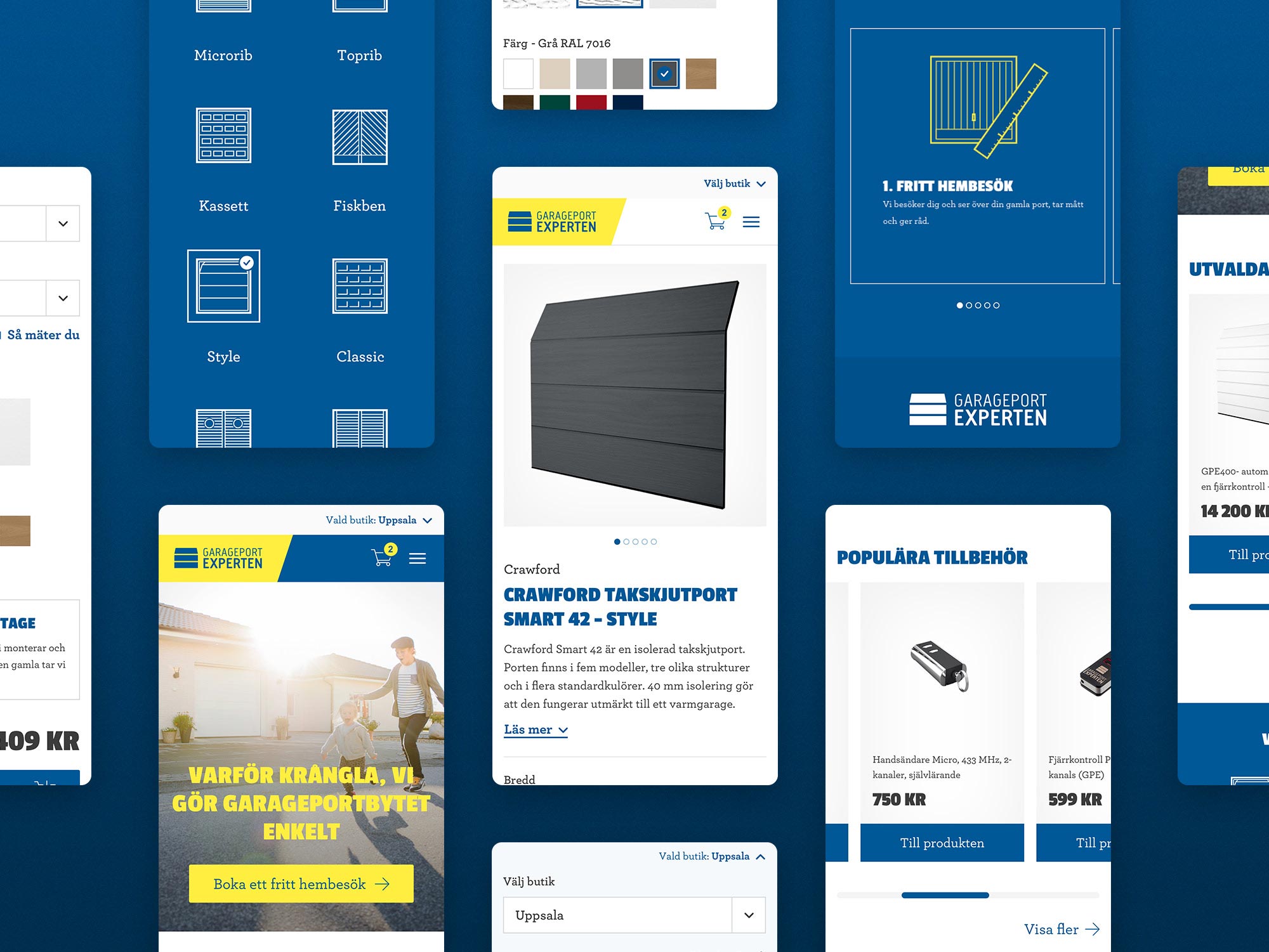 Garageportexperten e-handel med PIM och Umbraco Cloud - Limetta Digitalbyrå