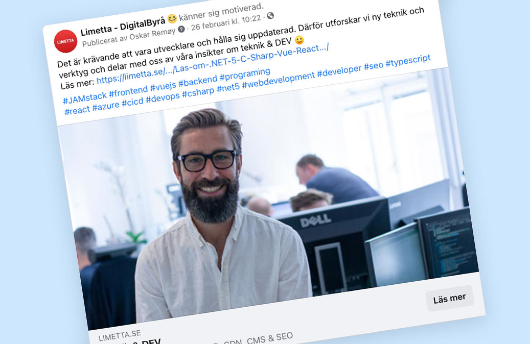 SEO och Konvertering - Delningsbild - Limetta Digitalbyrå