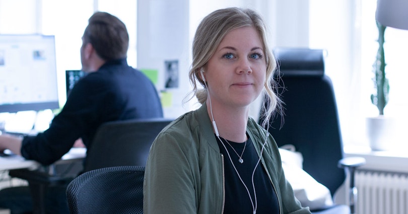 Jenny Lindström UX-designer i projektet för Babs Paylink.