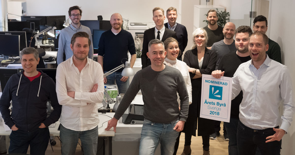 Nominerade till Årets Byrå för sjätte året i rad