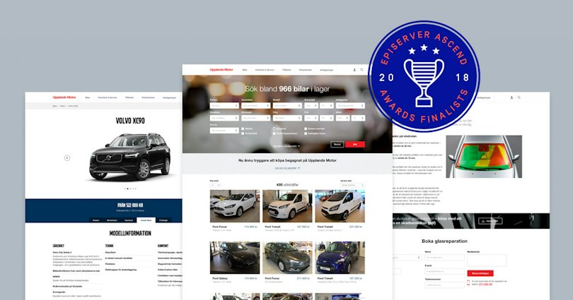 Limetta är nominerade till Episerver Web Awards för Upplandsmotor