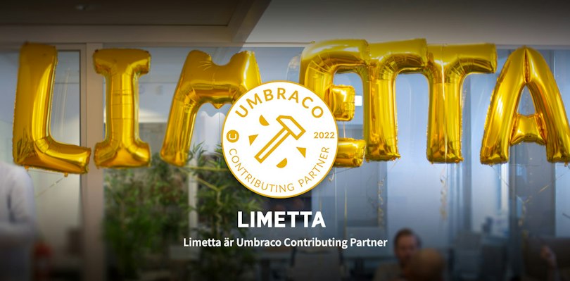 Limetta utsedda till "Contributing Gold Partner" av Umbraco
