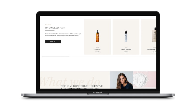 Konceptet togs fram från kundens brief och moodboards - Limetta Digitalbyrå Konceptet togs fram från kundens brief och moodboards - Limetta Digitalbyrå