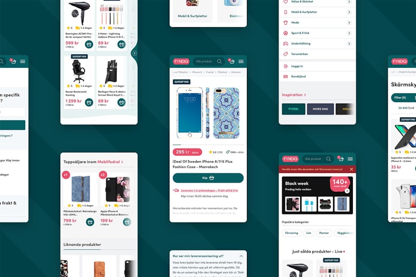 Fyndiq - Koncept, UX och - Visuell design och designskisser - Limetta Digitalbyrå Fyndiq - Koncept, UX och - Visuell design och designskisser - Limetta Digitalbyrå