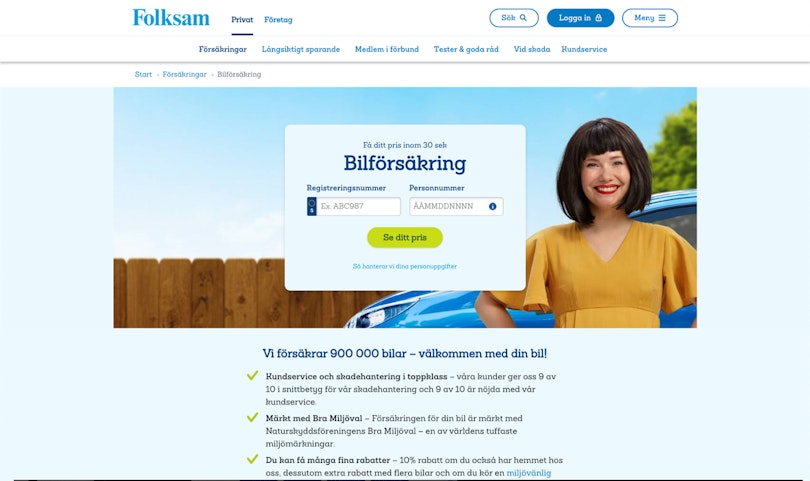 Folksam - I branscher där det är viktigt att konsumenter känner sig lugn och trygg ser man ofta en blå färgprofil - Limetta Digitalbyrå Folksam - I branscher där det är viktigt att konsumenter känner sig lugn och trygg ser man ofta en blå färgprofil - Limetta Digitalbyrå