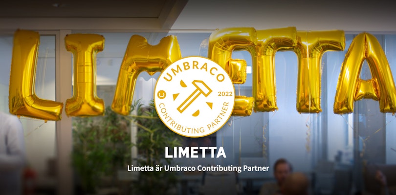 Limetta utsedda till "Contributing Gold Partner" av Umbraco Limetta utsedda till "Contributing Gold Partner" av Umbraco