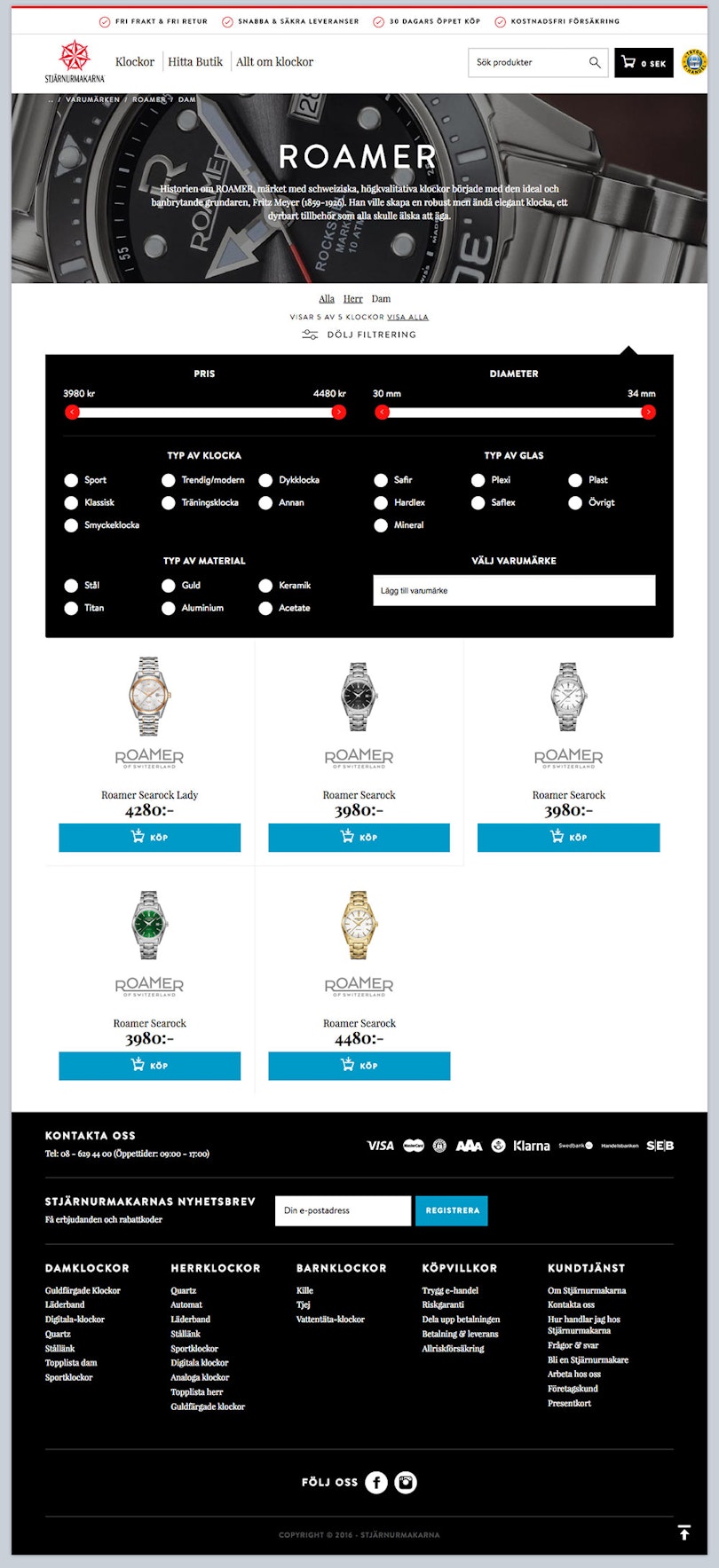 Stjärnurmakarna filtrering