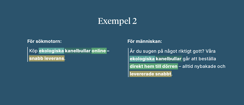 SEO text - tydligt och SEO-vänligt