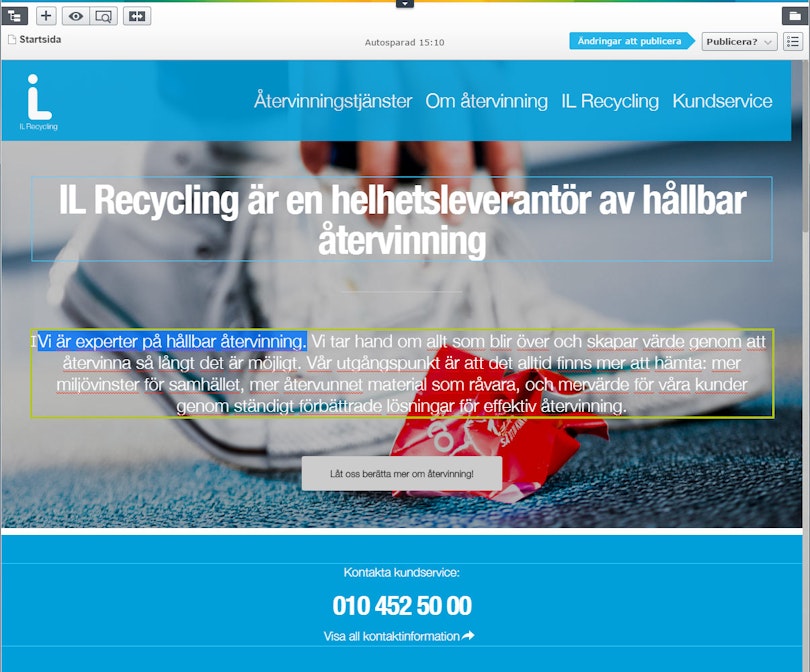Episerver CMS för digital marknadsföring och e-handel, Limetta