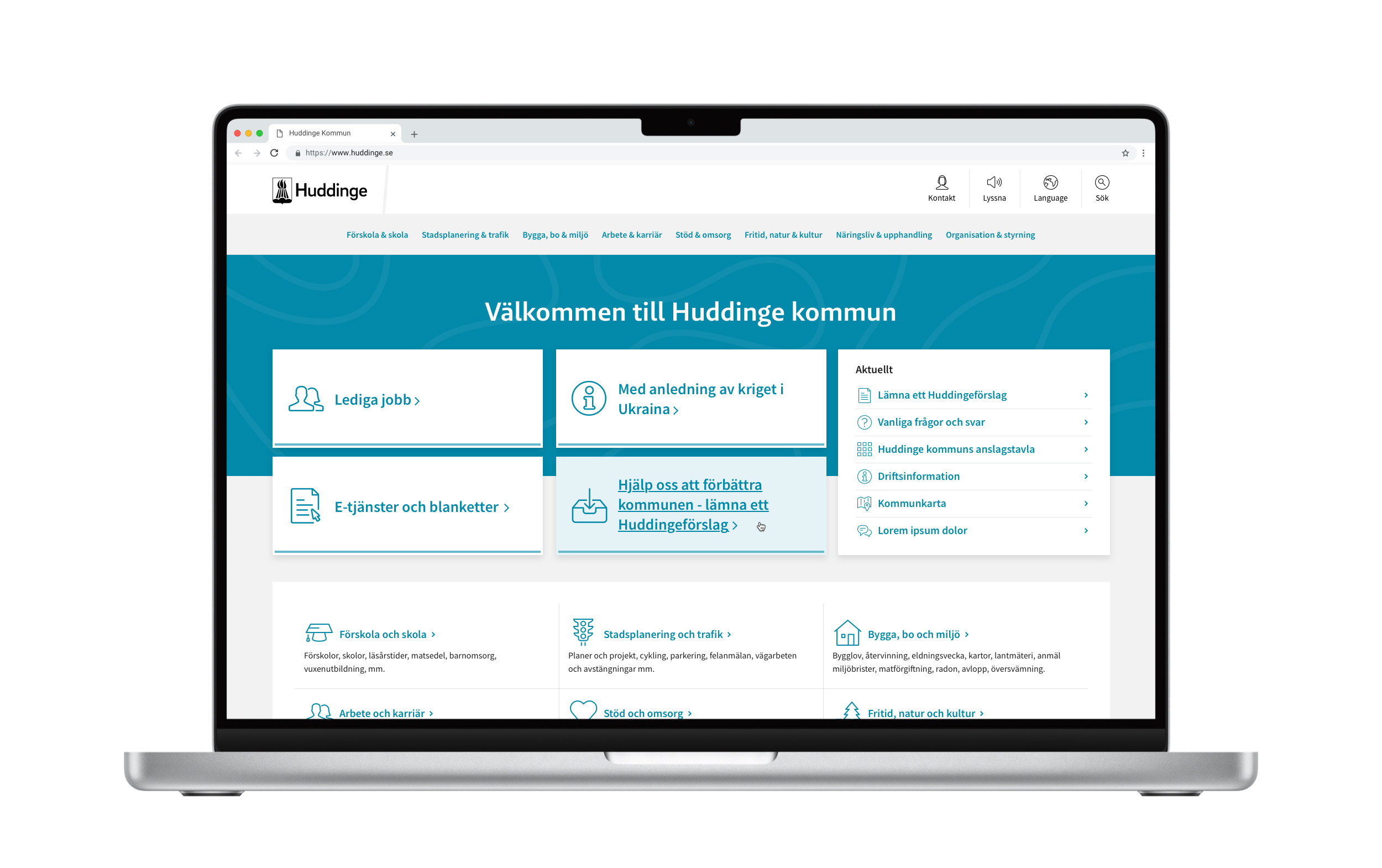 Huddinge - Implementation av Matomo på webben