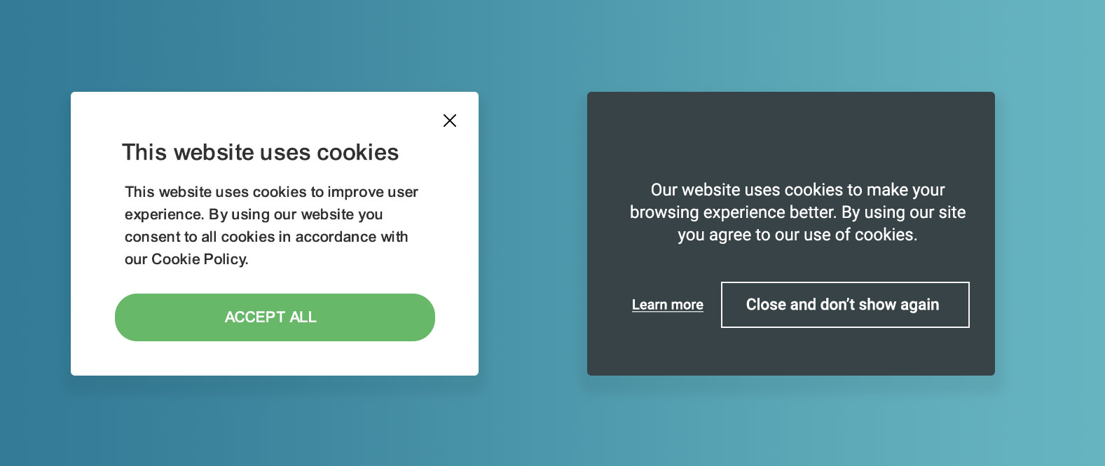 Samtycke gällande cookies ska vara frivilligt, individuellt och särskilt för det aktuella ändamålet. Dessa exempel räknas inte som godkända samtycken - Limetta Digitalbyrå