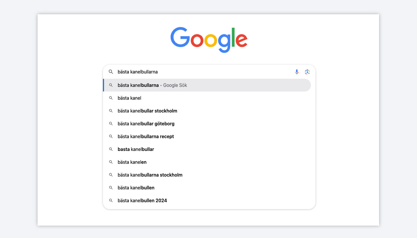 Nyckelord - Verktyg som Google Keyword Planner eller Ubersuggest kan ge insikter