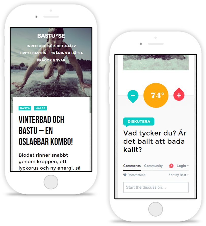 K-rauta - Bastu.se responsiv lösning, Limetta