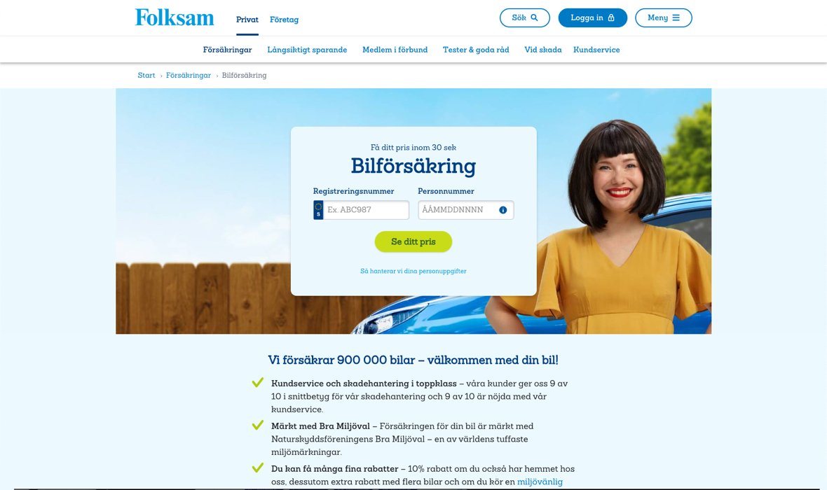 Folksam - I branscher där det är viktigt att konsumenter känner sig lugn och trygg ser man ofta en blå färgprofil - Limetta Digitalbyrå