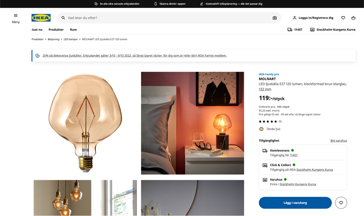 IKEA varumärkesfärger är gult och blått. Men deras webbplats är inte enbart gul och blå - Limetta Digitalbyrå